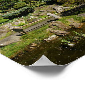 SF Japanese Tee Garden Temple Gate Poster (Ecke)