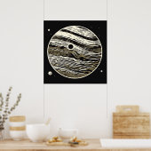 SF Jupiter Woodcut 1 Poster (Küche)