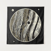 SF Jupiter Woodcut 1 Wandteppich (Vorderseite (Horizontal))
