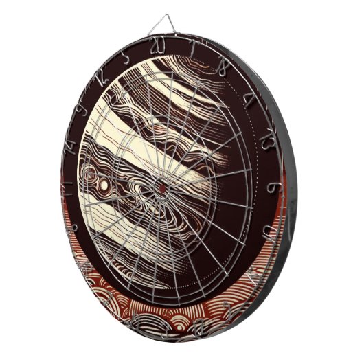 SF Jupiter Woodcut 2 Dartscheibe (Vorderseite rechts)