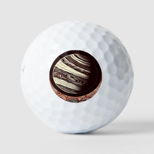 SF Jupiter Woodcut 2 Golfball (Vorderseite)