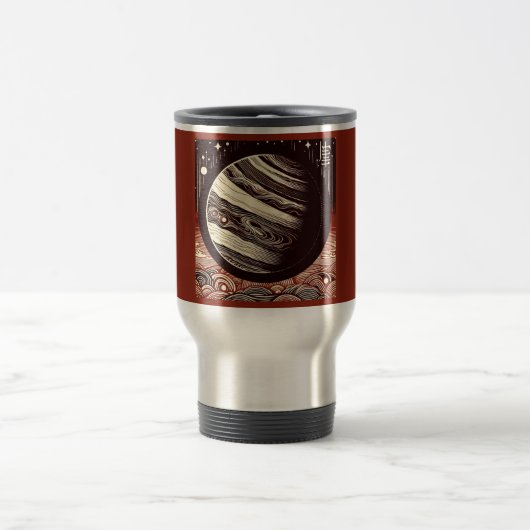 SF Jupiter Woodcut 2 Reisebecher (Mittel)