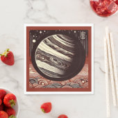 SF Jupiter Woodcut 2 Serviette (Beispiel)