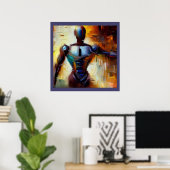 SF - Künstliche Intelligenz Hero 1 Poster (Heimbüro)