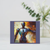 SF - Künstliche Intelligenz Hero 1 Postkarte (Stehend Vorderseite)