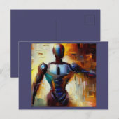 SF - Künstliche Intelligenz Hero 1 Postkarte (Vorne/Hinten)