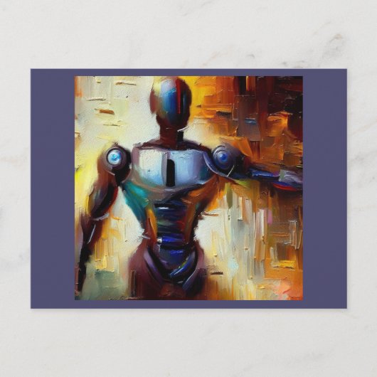 SF - Künstliche Intelligenz Hero 1 Postkarte (Vorderseite)