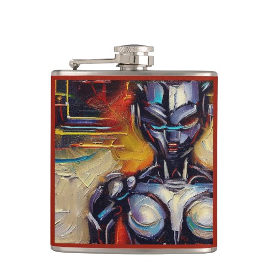 SF - Künstliche Intelligenz Hero 2 Flachmann (Vorderseite)