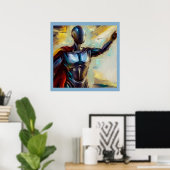 SF - Künstliche Intelligenz Hero 4 Poster (Heimbüro)