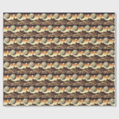 SF Mars Landschaft Holzschnitt 1 Geschenkpapier (Flach)