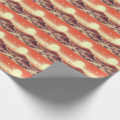 SF Mars Landschaft Holzschnitt 2 Geschenkpapier (Ecke)