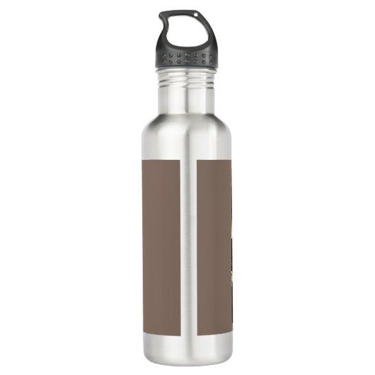 SF Mars Landschaft Holzschnitt 3 Edelstahlflasche (Rückseite)