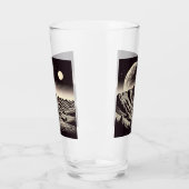 SF Mars Landschaft Holzschnitt 3 Glas (Links)