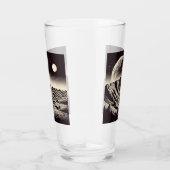 SF Mars Landschaft Holzschnitt 3 Glas (Rechts)