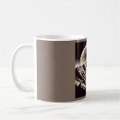 SF Mars Landschaft Holzschnitt 3 Kaffeetasse (Links)