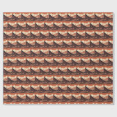 SF Mars Landschaft Holzschnitt 4 Geschenkpapier (Flach)
