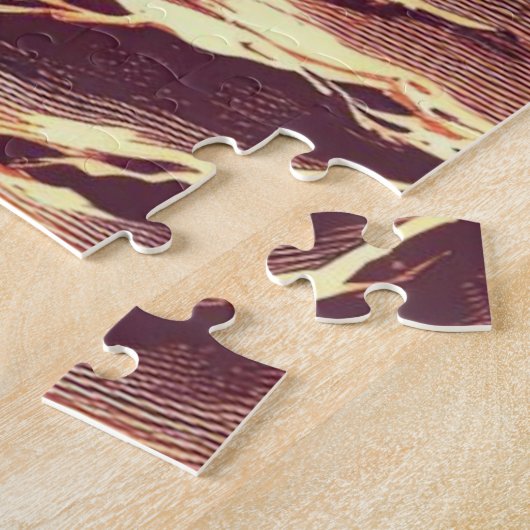 SF Marslandschaft Woodcut (2) Puzzle (Seite)