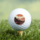 SF Marslandschaft Woodcut (4) Golfball (Insitu T-Shirt)