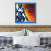 SF - Militärischer Held 1 Leinwanddruck (Insitu (Schlafzimmer))