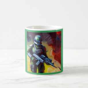 SF - Militärischer Held 2 Kaffeetasse