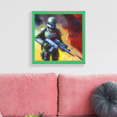 SF - Militärischer Held 2 Leinwanddruck (Insitu (Wohnzimmer))