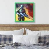 SF - Militärischer Held 2 Leinwanddruck (Insitu (Schlafzimmer))