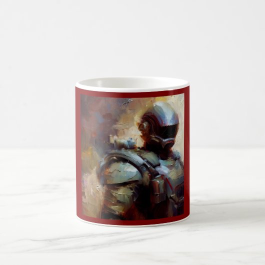 SF - Militärischer Held 3 Kaffeetasse (Mittel)