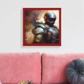 SF - Militärischer Held 3 Leinwanddruck (Insitu (Wohnzimmer))
