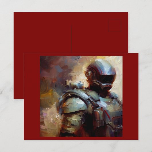 SF - Militärischer Held 3 Postkarte (Vorne/Hinten)