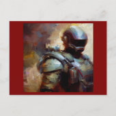 SF - Militärischer Held 3 Postkarte (Vorderseite)