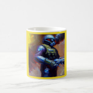 SF - Militärischer Held 4 Kaffeetasse