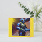 SF - Militärischer Held 4 Postkarte (Stehend Vorderseite)