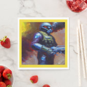 SF - Militärischer Held 4 Serviette (Beispiel)