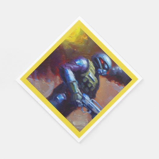 SF - Militärischer Held 4 Serviette (Ecke)