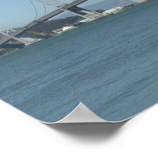 SF Oakland Bay Bridge Poster (Ecke)