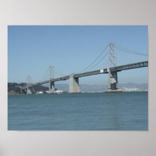 SF Oakland Bucht-Brücken-Plakat Poster