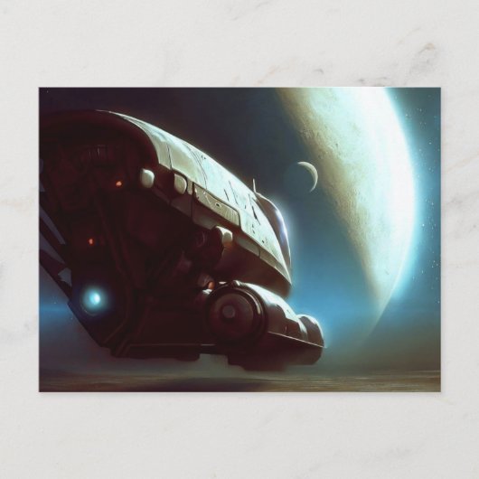 SF Orbit/s-Raumfahrt 1 Postkarte (Vorderseite)
