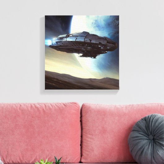 SF Orbit Spaceship 2 Leinwanddruck (Insitu (Wohnzimmer))