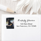 SF Pier 39 Sea Lion #2 Rücksendeadressen-Aufkleber (Insitu)