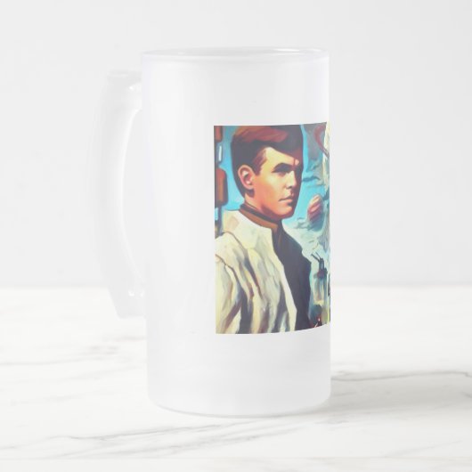 SF Pullzeitschrift Cover Style 2 Mattglas Bierglas (Vorderseite Links)