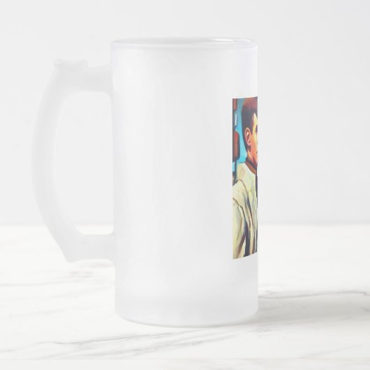 SF Pullzeitschrift Cover Style 2 Mattglas Bierglas (Links)