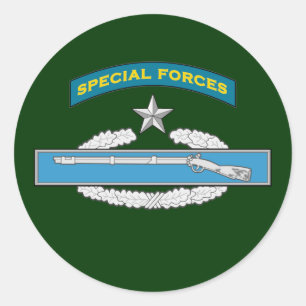 SF Q-Tab und CIB mit zweiter Auszeichnung Runder Aufkleber