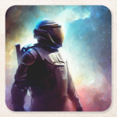 SF Space Hero 3 Rechteckiger Pappuntersetzer (Vorderseite)