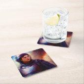 SF Space Hero 4 Rechteckiger Pappuntersetzer (Vor Ort)