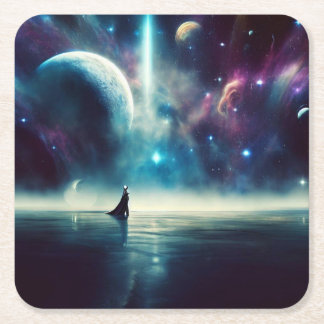 SF - Space Opera 1 Rechteckiger Pappuntersetzer