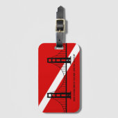 SF Sporttauchen-Gruppen-Gepäckanhänger Gepäckanhänger (Vorderseite Vertikal)