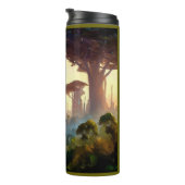 SF - Stadt auf dem Waldgebiet 1 Thermosbecher (Nach rechts gedreht)