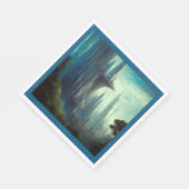 SF - Stadt auf dem Waldgebiet 3 Serviette (Ecke)