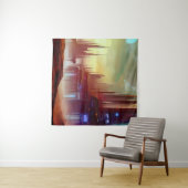 SF-Stadt auf einem seltsamen Planeten 1 Wandteppich (Beispiel (Horizontal))