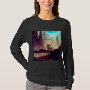 SF-Stadt auf einem seltsamen Planeten 3 T-Shirt